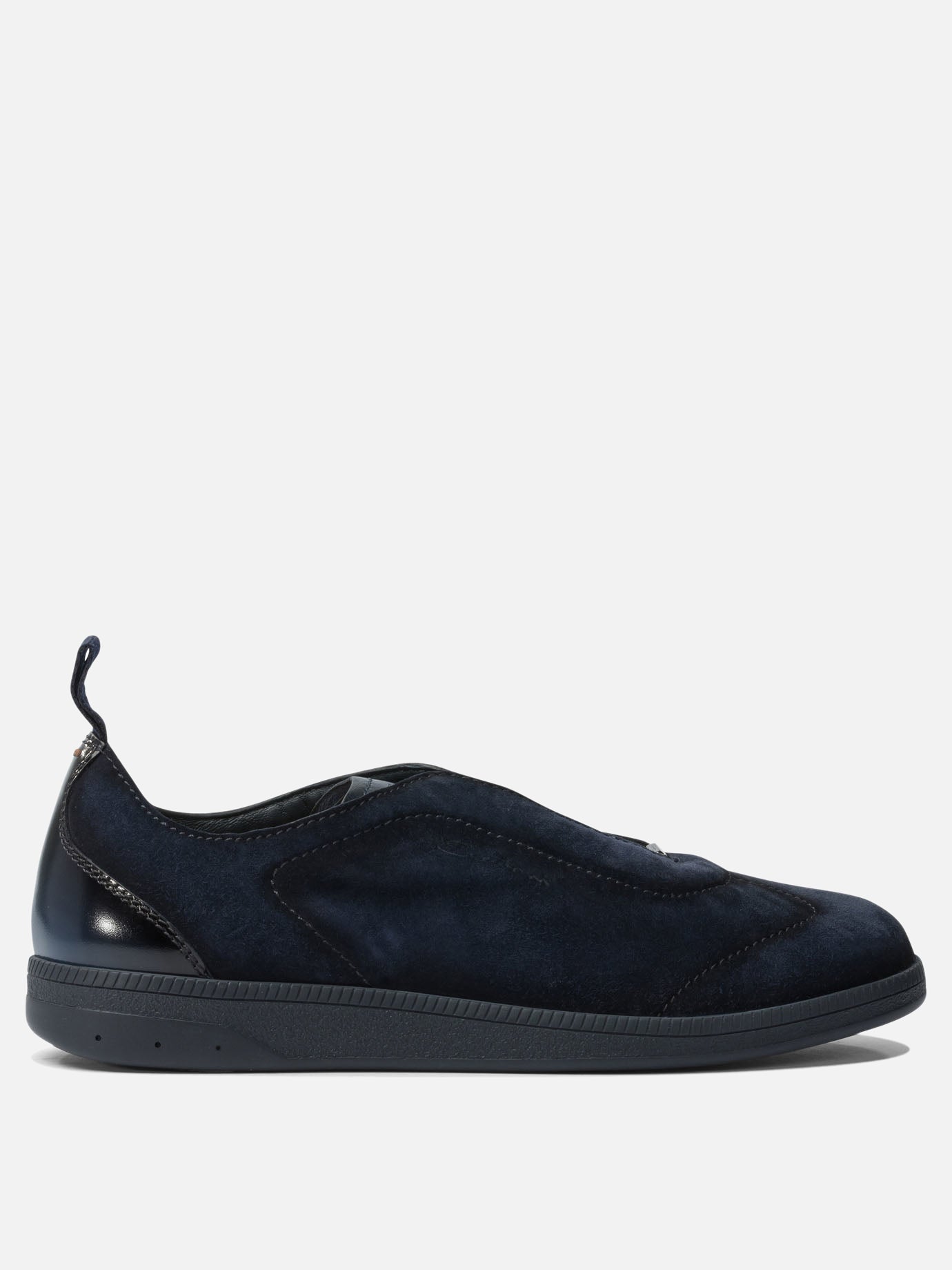 Sneaker basse 100% calf leather - 100% rubber  Blu - Santoni Uomo | PDP | VIETTI Online Store | thumbnail