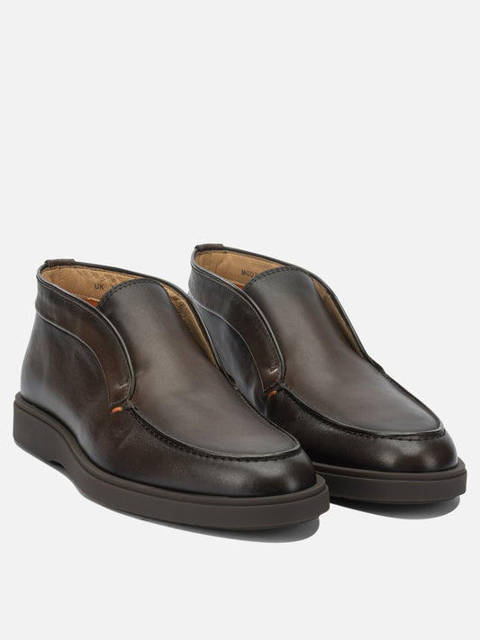 Pull-on boots 100% leather  Brown - Santoni Men | PLP | VIETTI Online Store | 2
