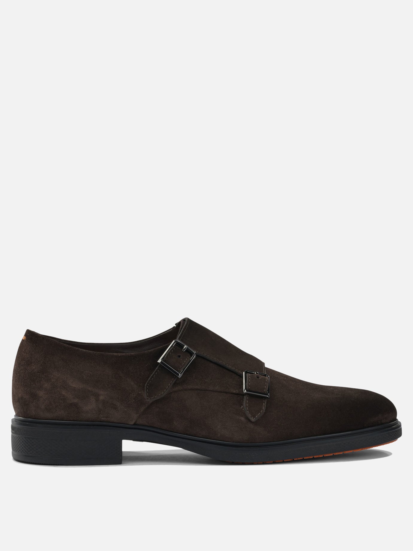 Loafers 100% suede - 100% rubber  Brown - Santoni Men | PDP | VIETTI Online Store | thumbnail