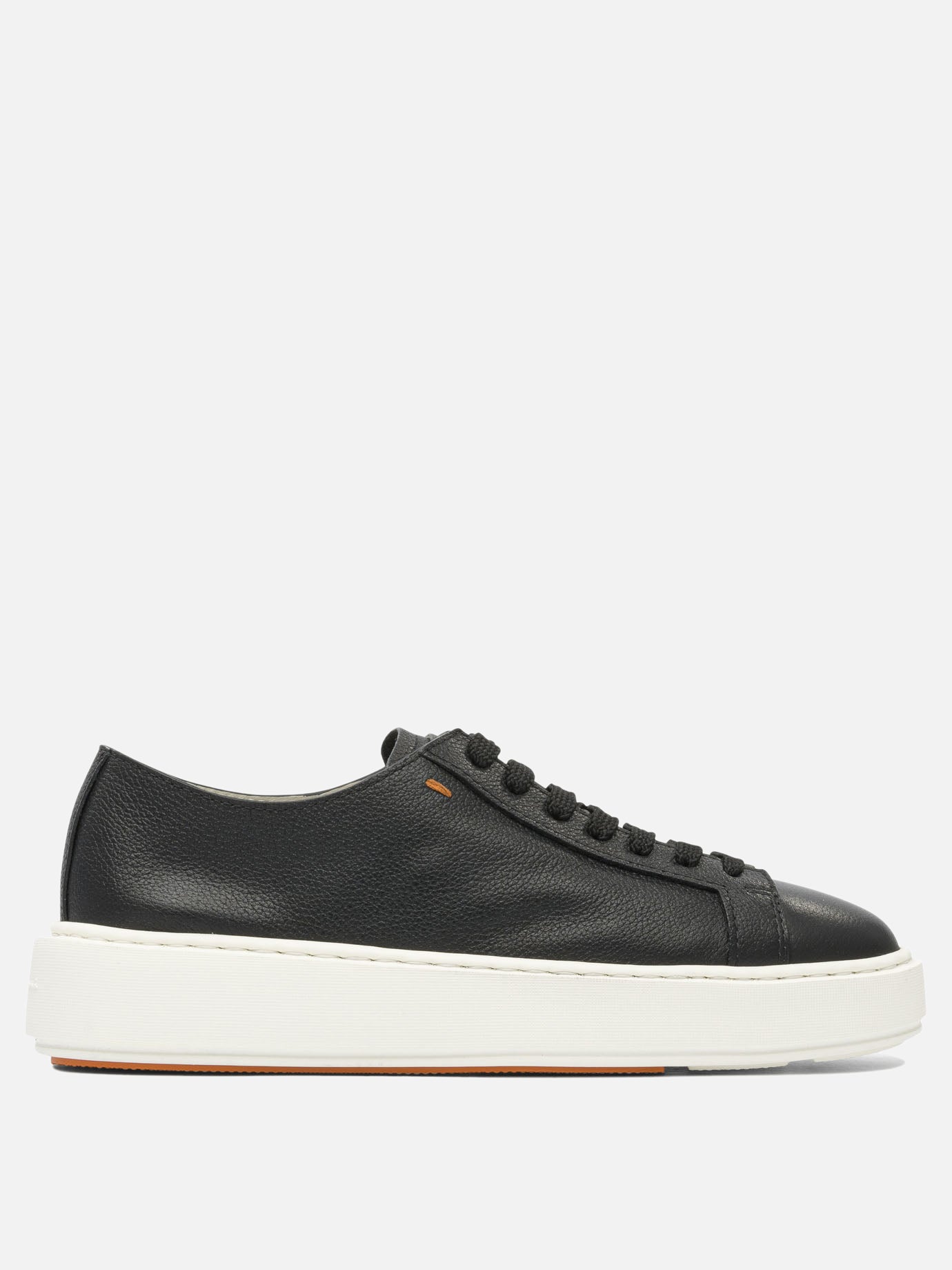 Low top sneakers 100% leather - 100% rubber  Black - Santoni Women | PDP | VIETTI Online Store | thumbnail