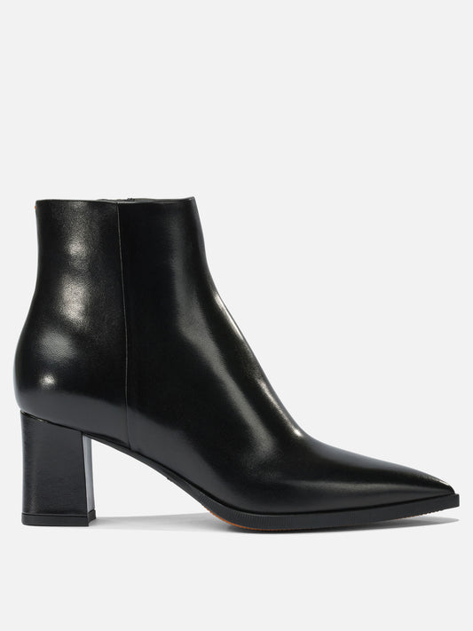 Stivaletti con zip 100% calf leather - 100% calf leather  Nero - Santoni Donna | PLP | VIETTI Online Store 
