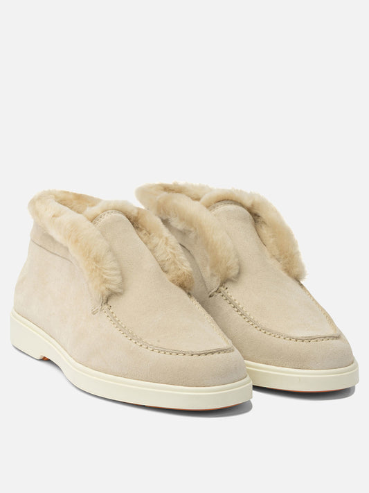 Mocassini 100% calf leather - 100% rubber  Beige - Santoni Donna | PLP | VIETTI Online Store | 2
