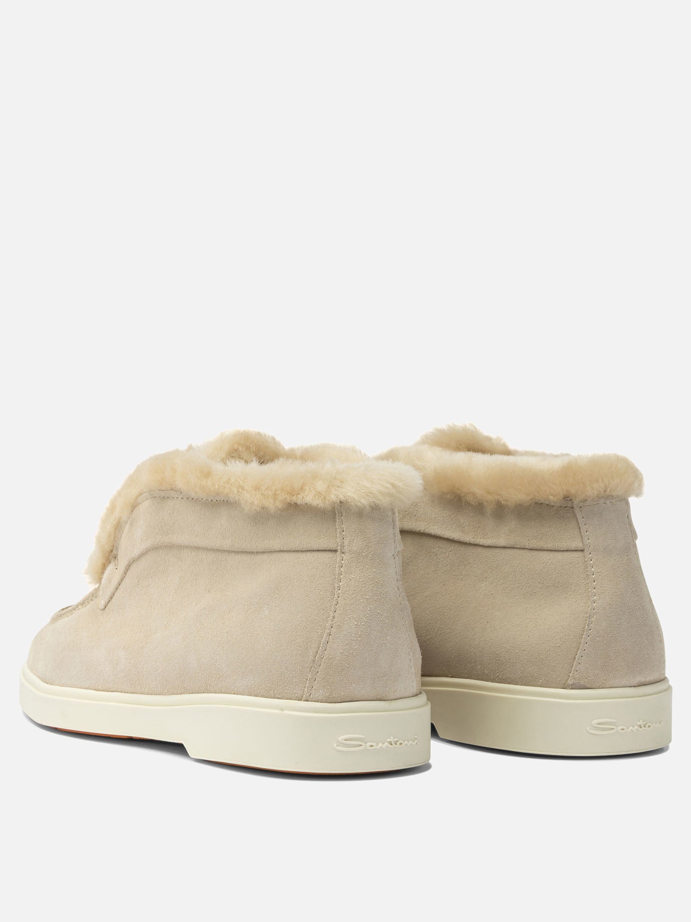 Mocassini 100% calf leather - 100% rubber  Beige - Santoni Donna | PDP | VIETTI Online Store | thumbnail_4