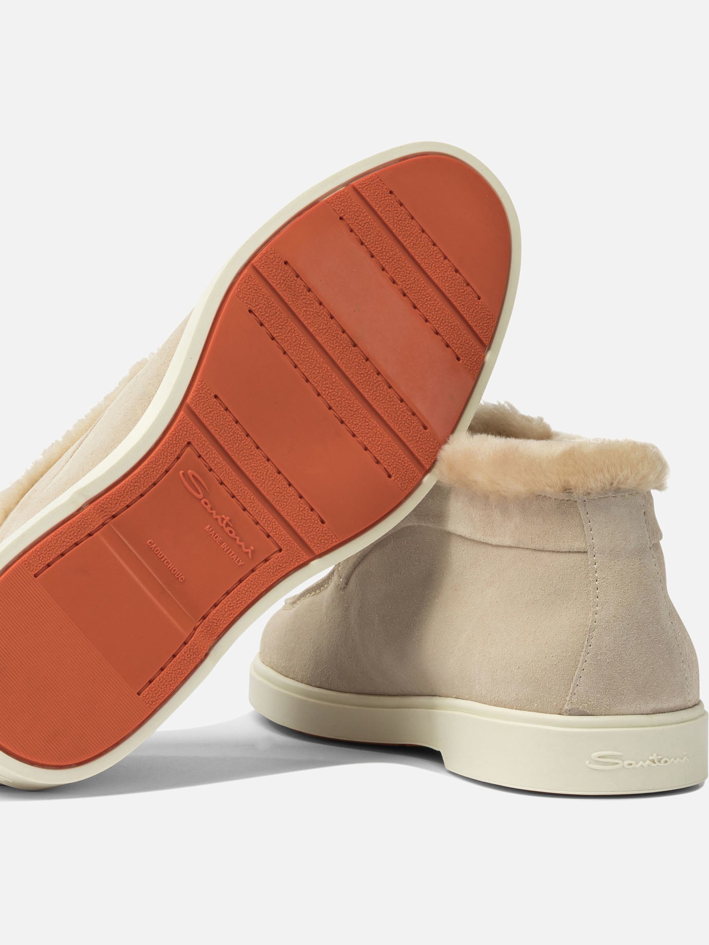 Mocassini 100% calf leather - 100% rubber  Beige - Santoni Donna | PDP | VIETTI Online Store | thumbnail_5