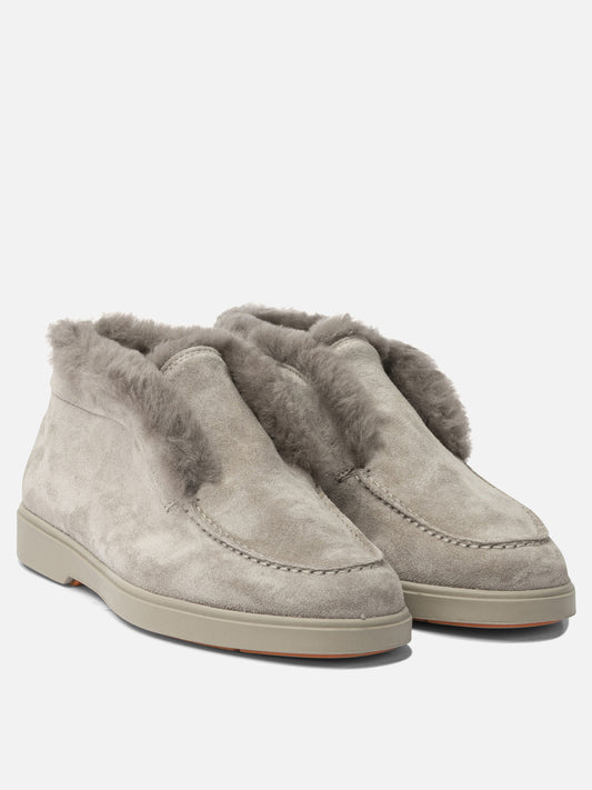 Mocassini 100% calf leather - 100% rubber  Grigio - Santoni Donna | PLP | VIETTI Online Store | 2
