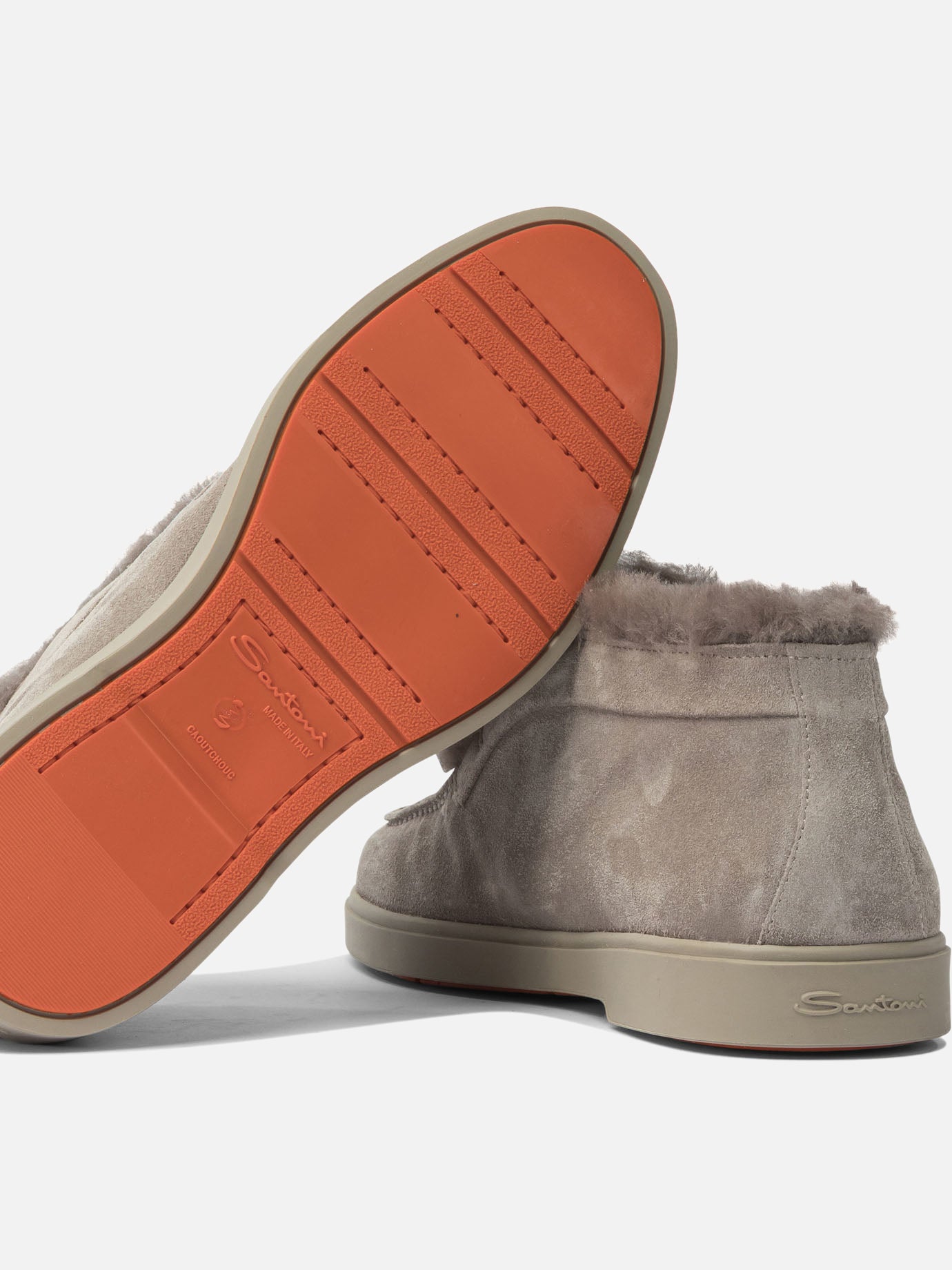 Mocassini 100% calf leather - 100% rubber  Grigio - Santoni Donna | PDP | VIETTI Online Store | thumbnail_5