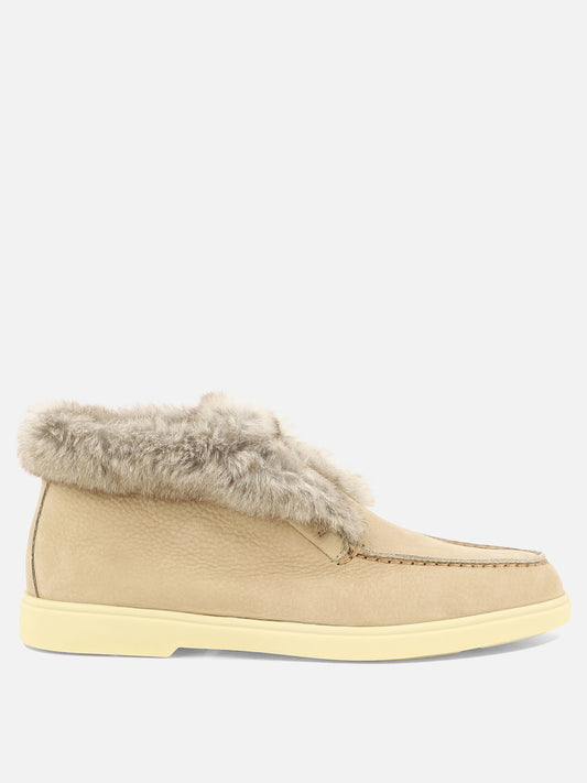 Stivaletti pull-on 100% calf leather - 100% rubber  Rosa - Santoni Donna | PLP | VIETTI Online Store 
