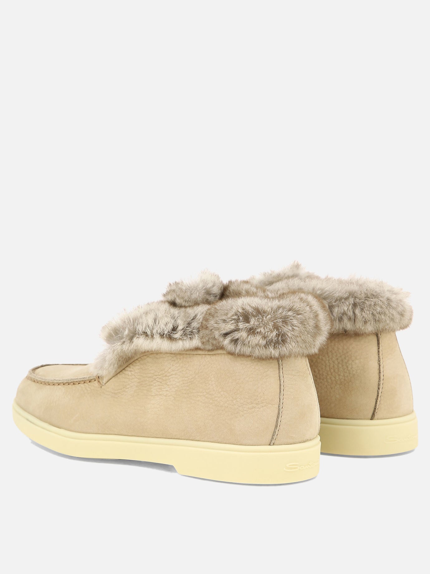 Stivaletti pull-on 100% calf leather - 100% rubber  Rosa - Santoni Donna | PDP | VIETTI Online Store | thumbnail_4