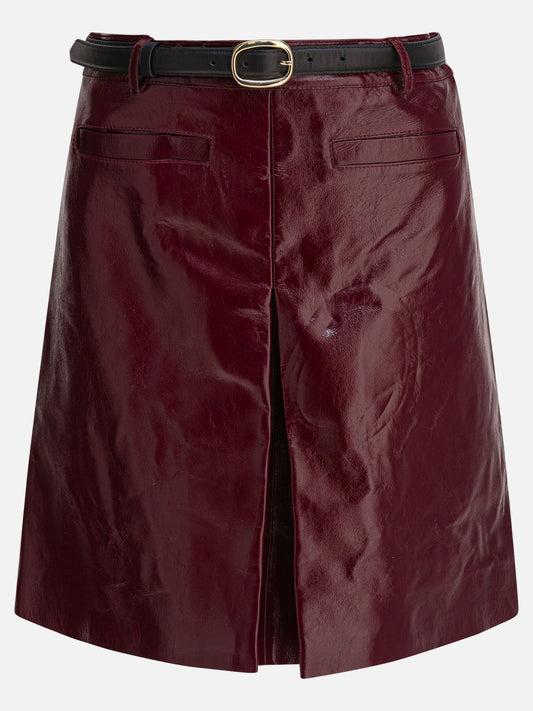 Miniskirts Solid colour  Bordeaux - Self-portrait Women | PDP | VIETTI Online Store 
