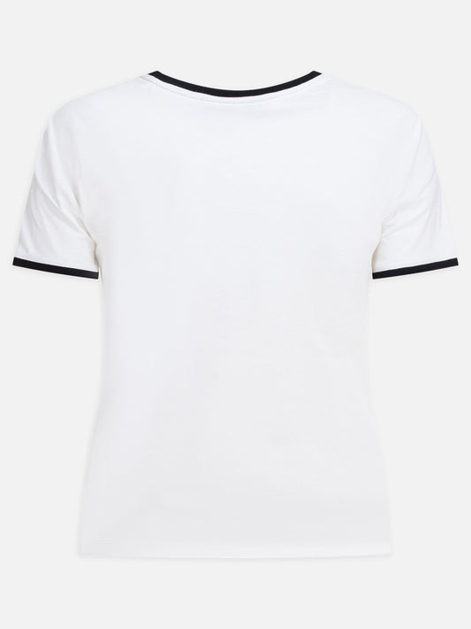 T-shirt girocollo Logo  Bianco - Self-portrait Donna | PDP | VIETTI Online Store | 2
