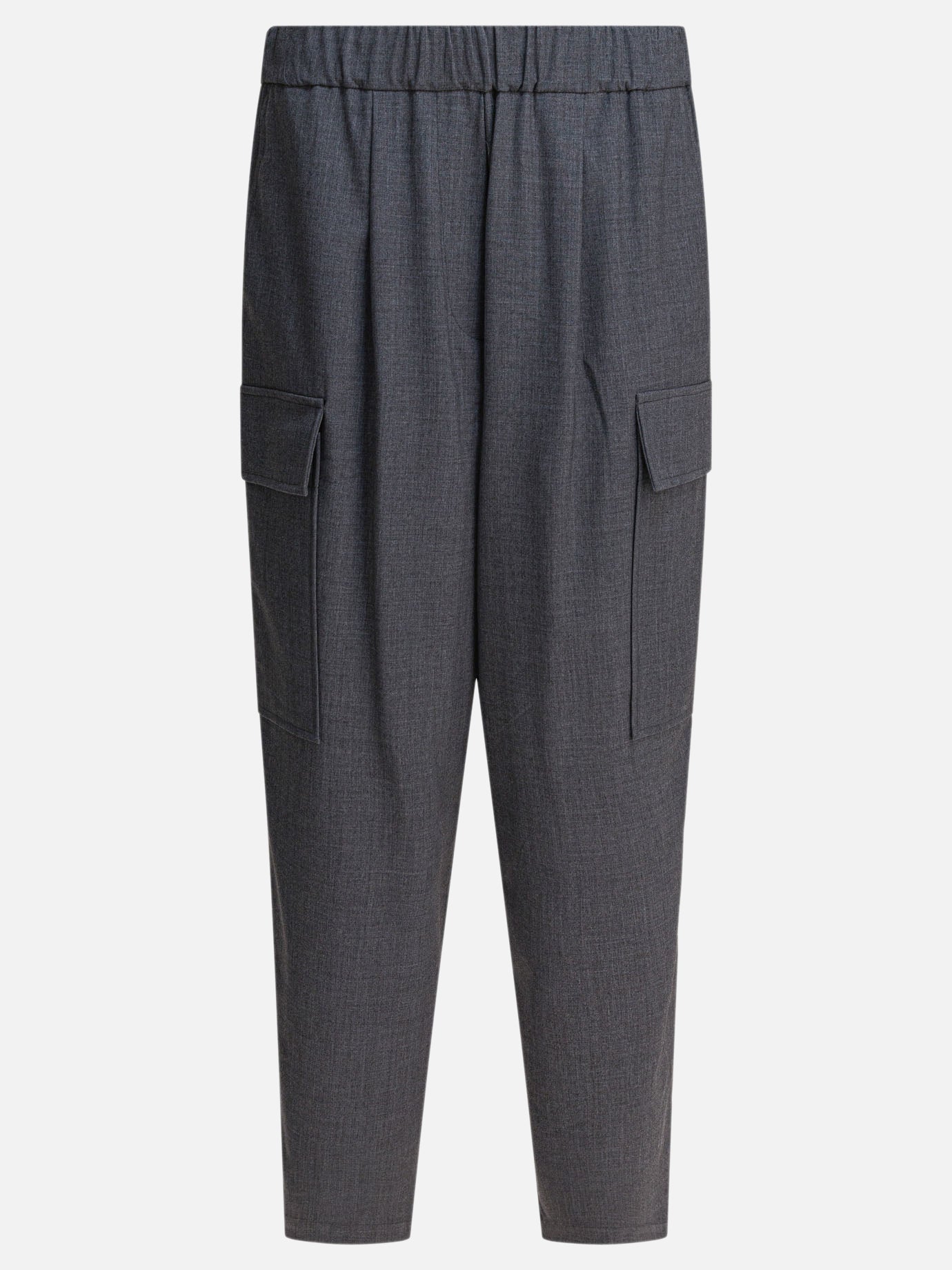Pantaloni cargo & parachute Solid colour  Grigio - Semper Donna | PDP | VIETTI Online Store | thumbnail