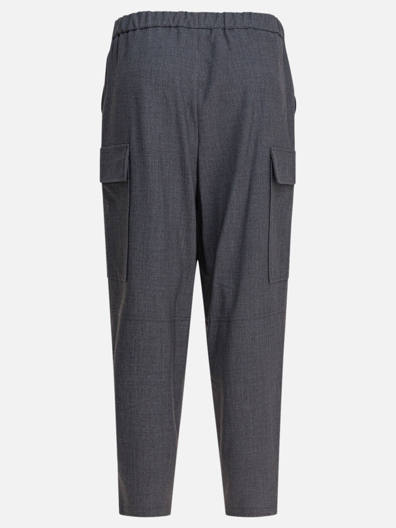 Pantaloni cargo & parachute Solid colour  Grigio - Semper Donna | PDP | VIETTI Online Store | thumbnail_2