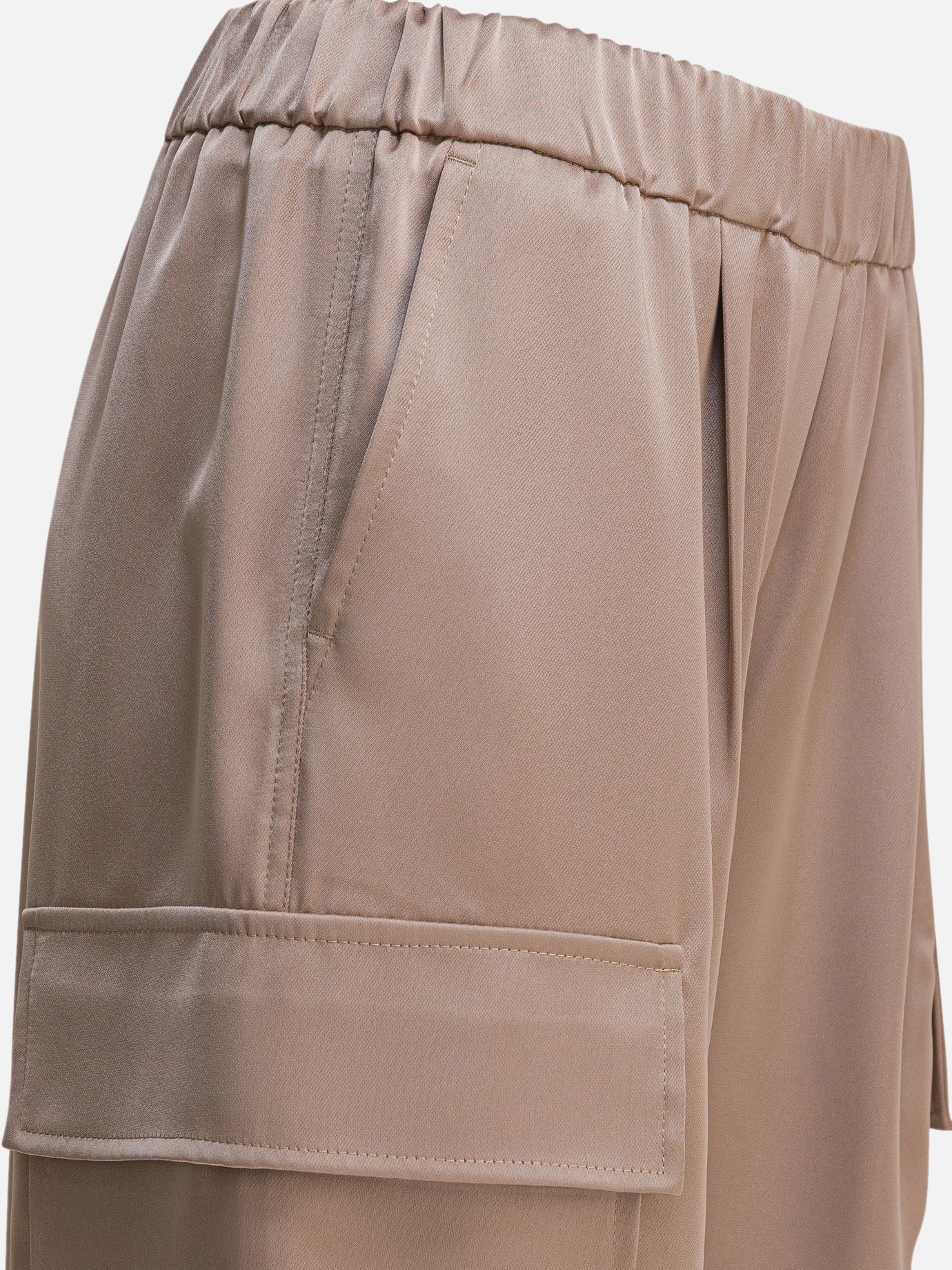 Cargo & parachute trousers Solid colour  Beige - Semper Women | PDP | VIETTI Online Store | Zoom-Modal_4
