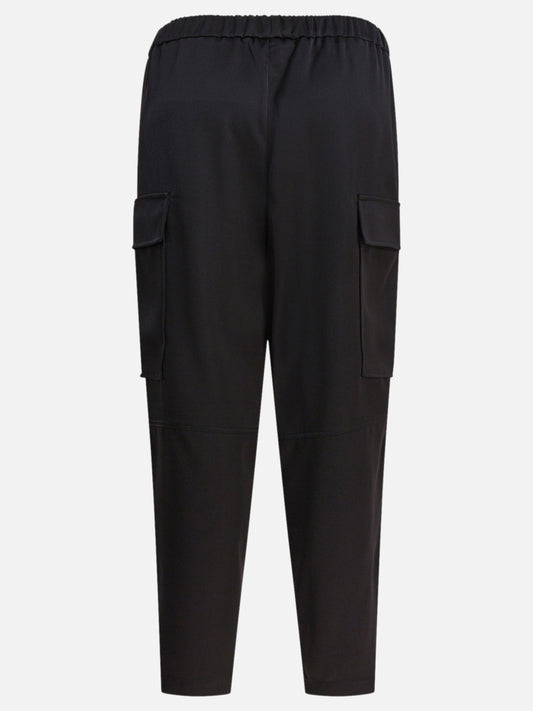 Cargo & parachute trousers Solid colour  Black - Semper Women | PDP | VIETTI Online Store | 2
