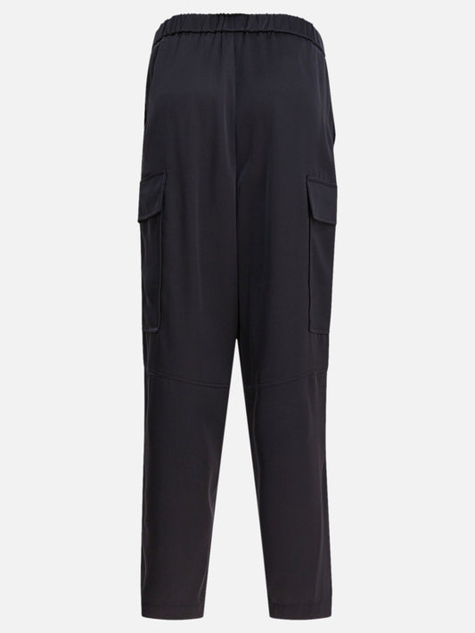 Cargo & parachute trousers Solid colour  Blue - Semper Women | PDP | VIETTI Online Store | 2
