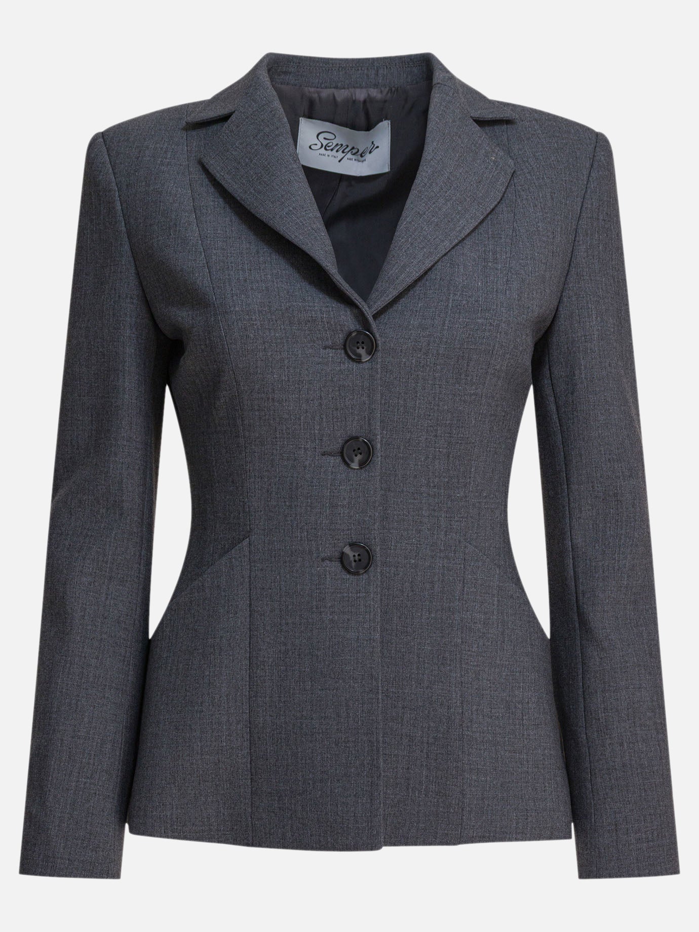 Blazers Solid colour  Grey - Semper Women | PDP | VIETTI Online Store | thumbnail