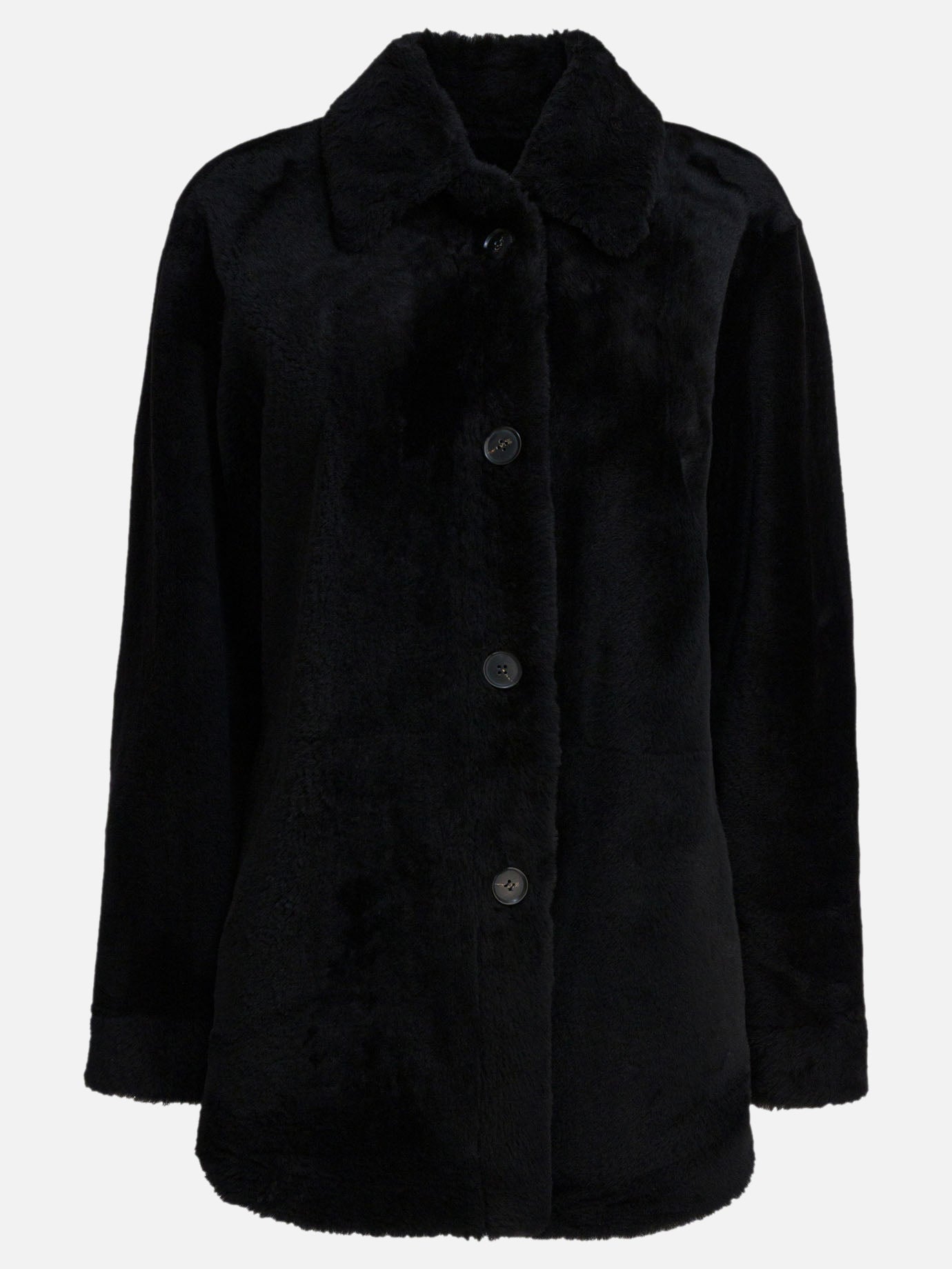Long coats Solid colour  Black - Semper Women | PDP | VIETTI Online Store | Zoom-Modal
