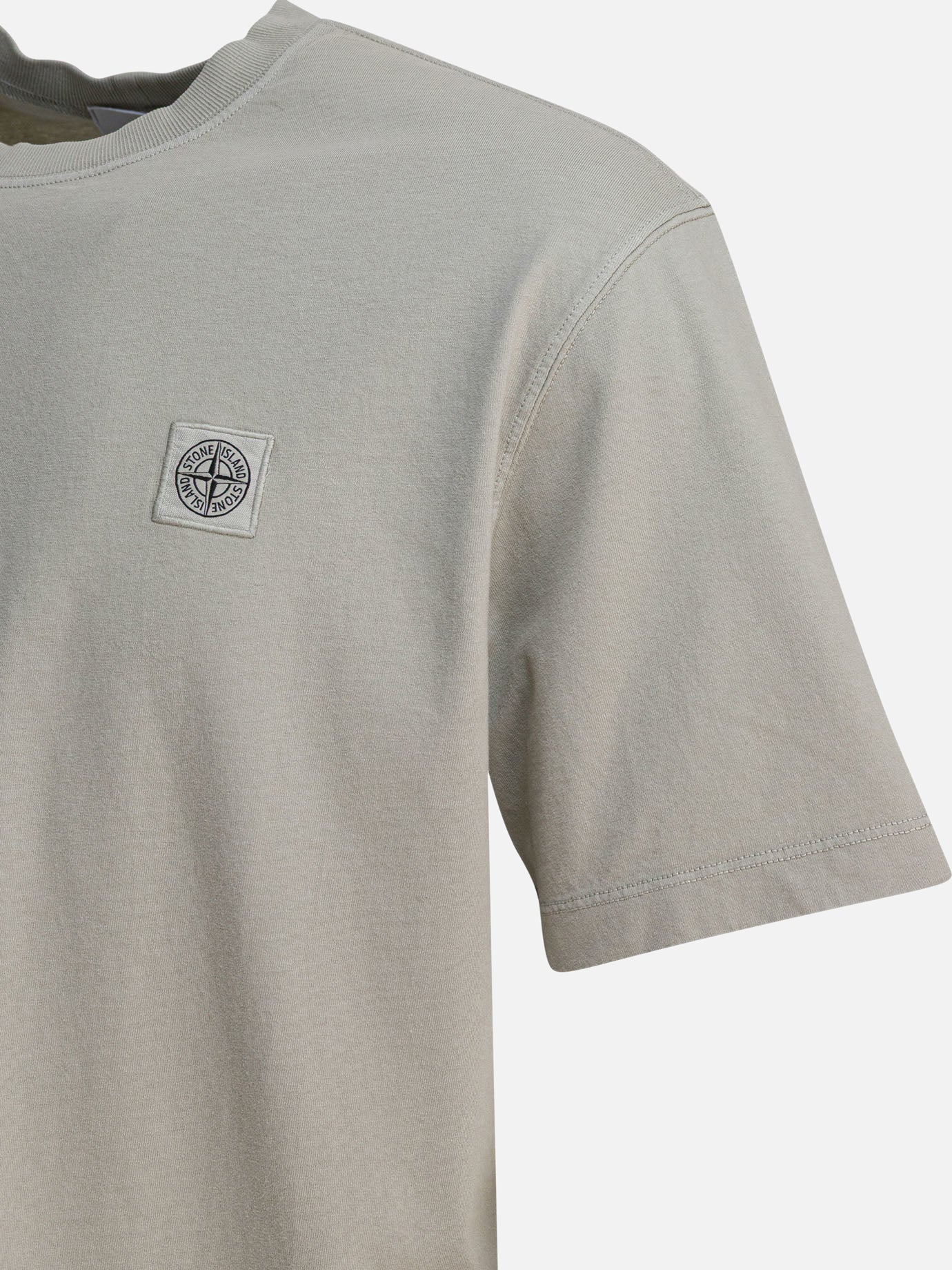 T-shirt girocollo Logo  Verde - Stone Island Uomo | PDP | VIETTI Online Store | thumbnail_4