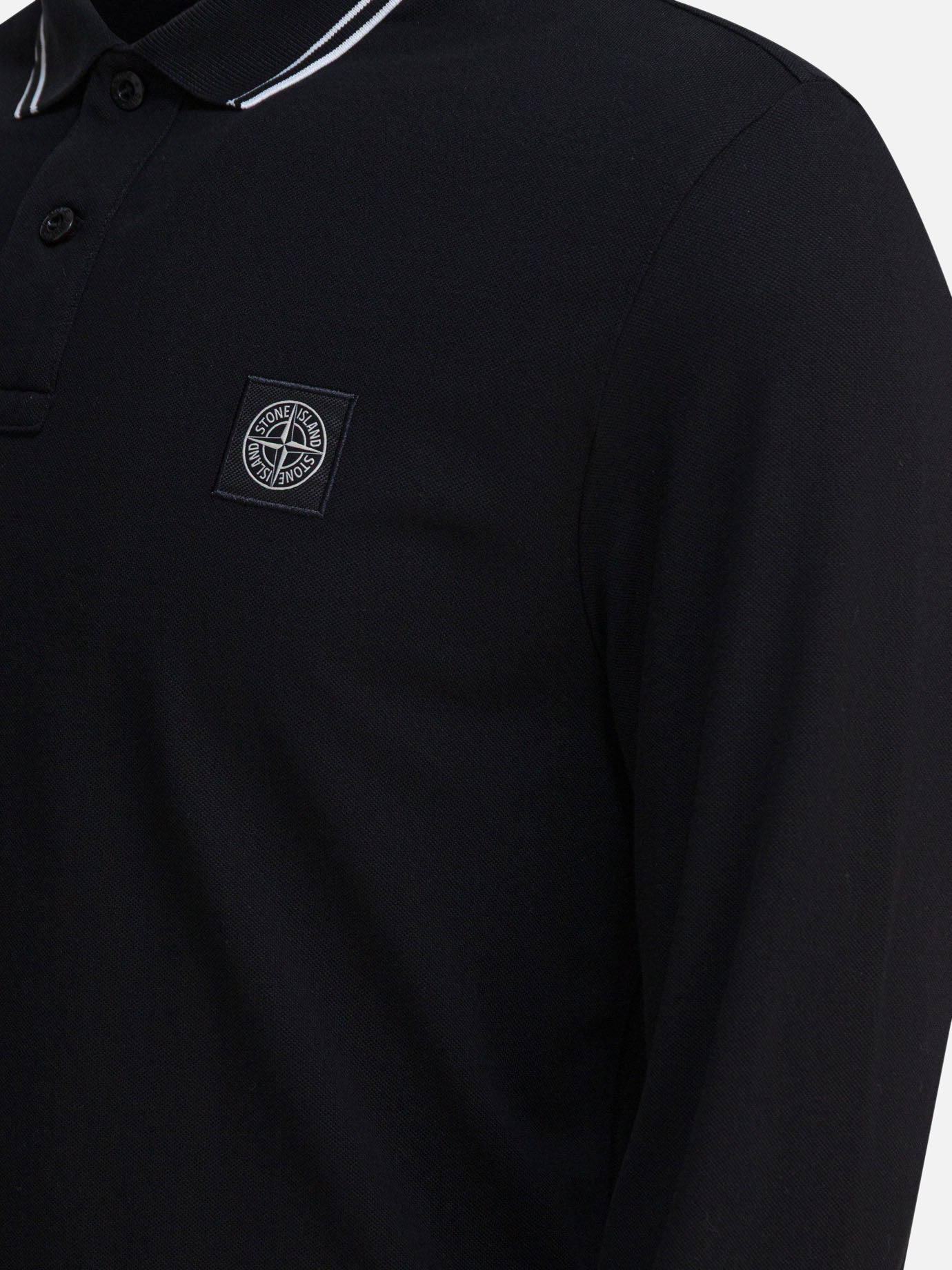 Polo shirts with buttons Logo  Black - Stone Island Men | PDP | VIETTI Online Store | Zoom-Modal_4
