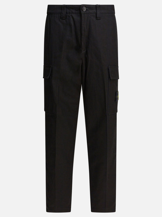 Pantaloni cargo & parachute Logo  Nero - Stone Island Uomo | PDP | VIETTI Online Store 
