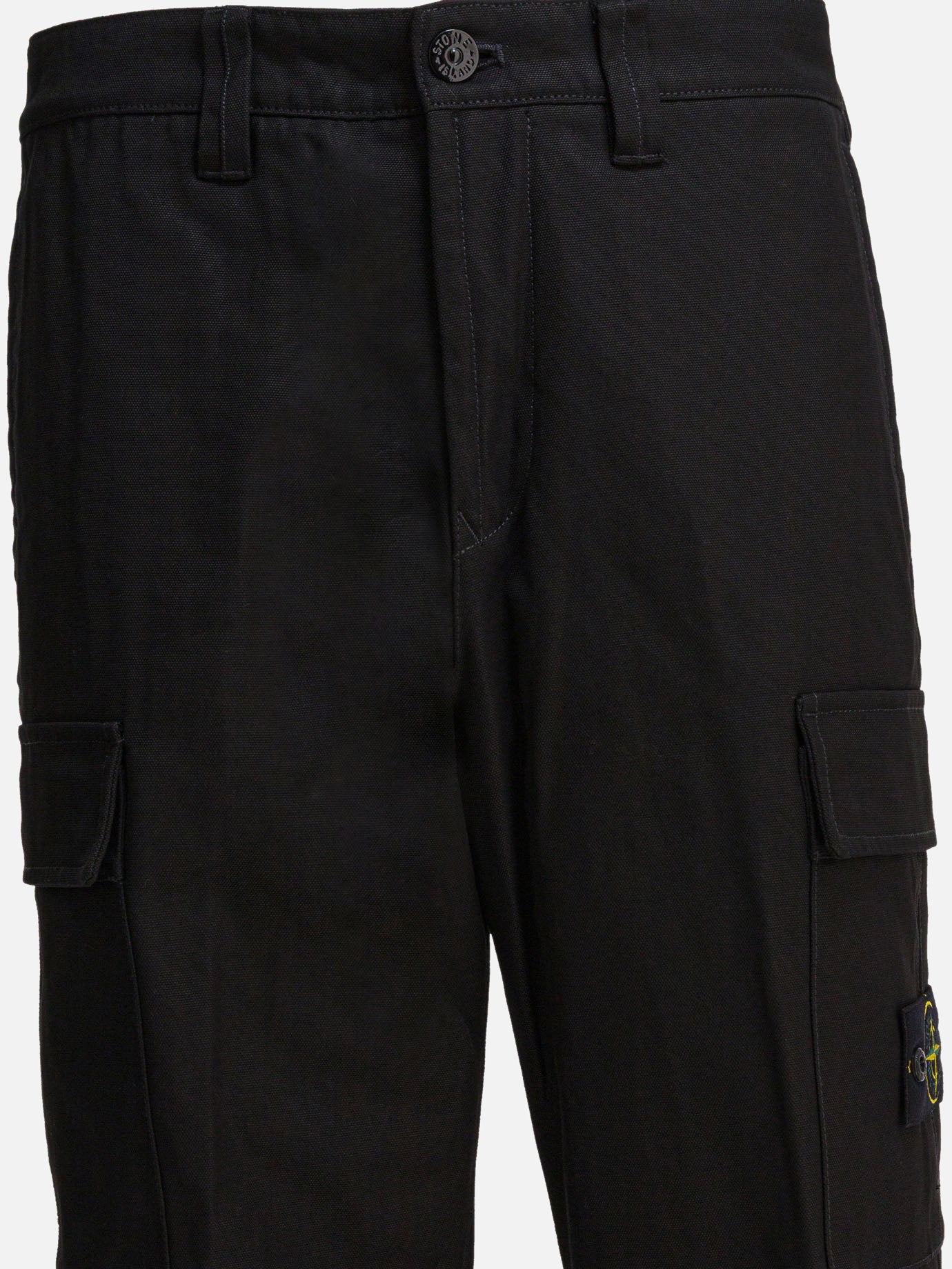Cargo & parachute trousers Logo  Black - Stone Island Men | PDP | VIETTI Online Store | thumbnail_4