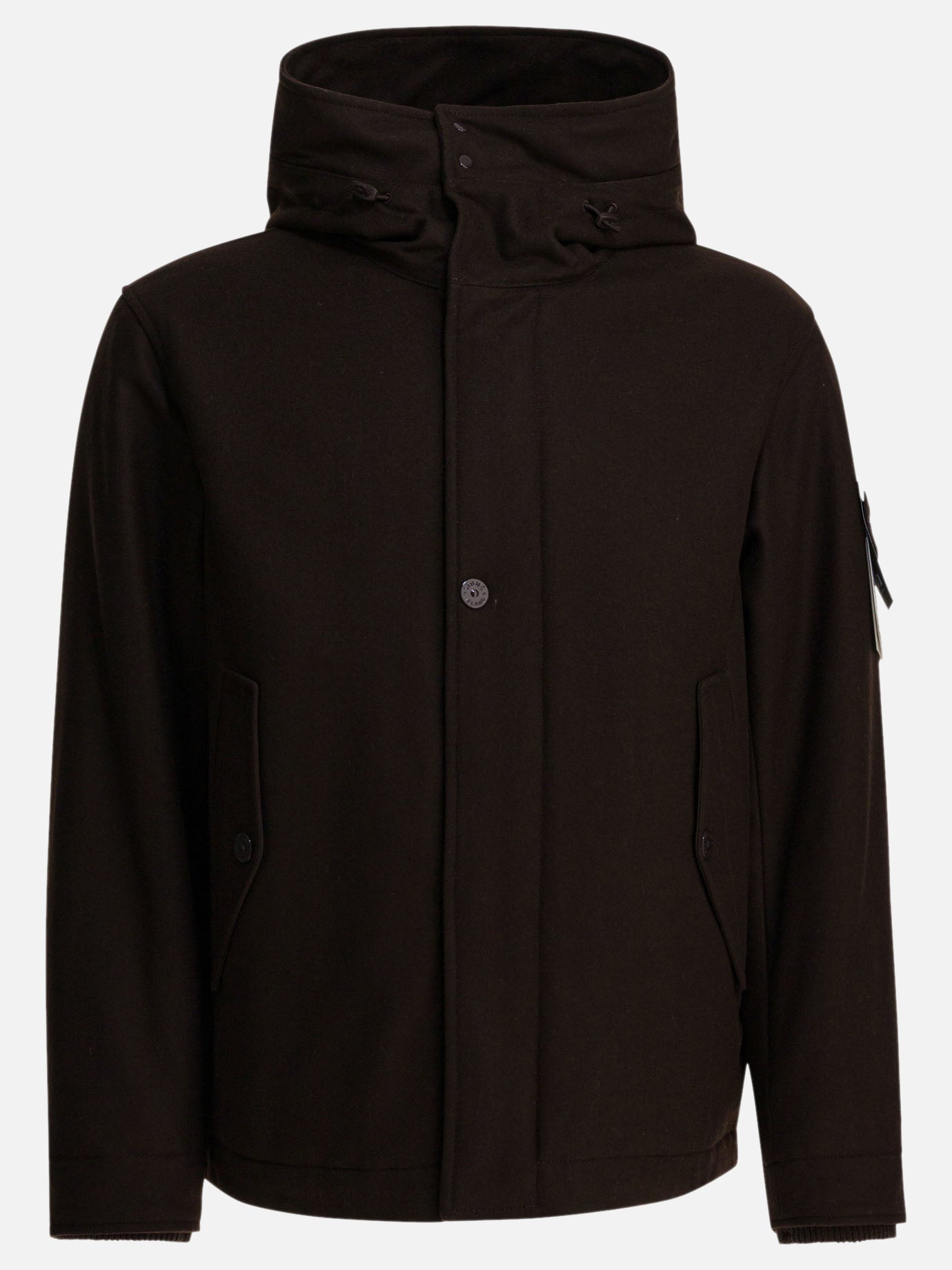 Parka Logo  Marrone - Stone Island Uomo | PDP | VIETTI Online Store | thumbnail
