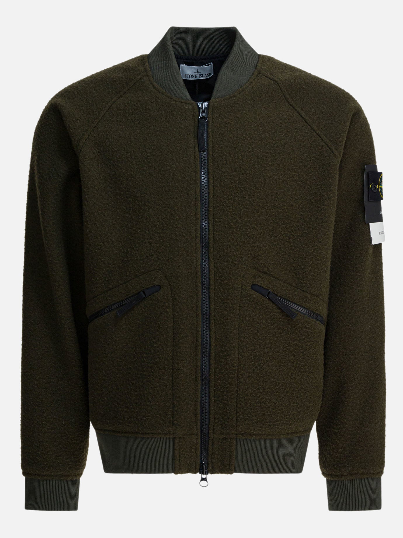 Bomber jackets Logo  Green - Stone Island Men | PDP | VIETTI Online Store | thumbnail