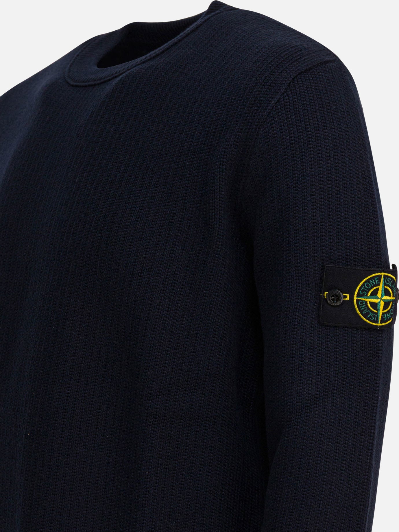 Maglioni girocollo Logo  Blu - Stone Island Uomo | PDP | VIETTI Online Store | thumbnail_4