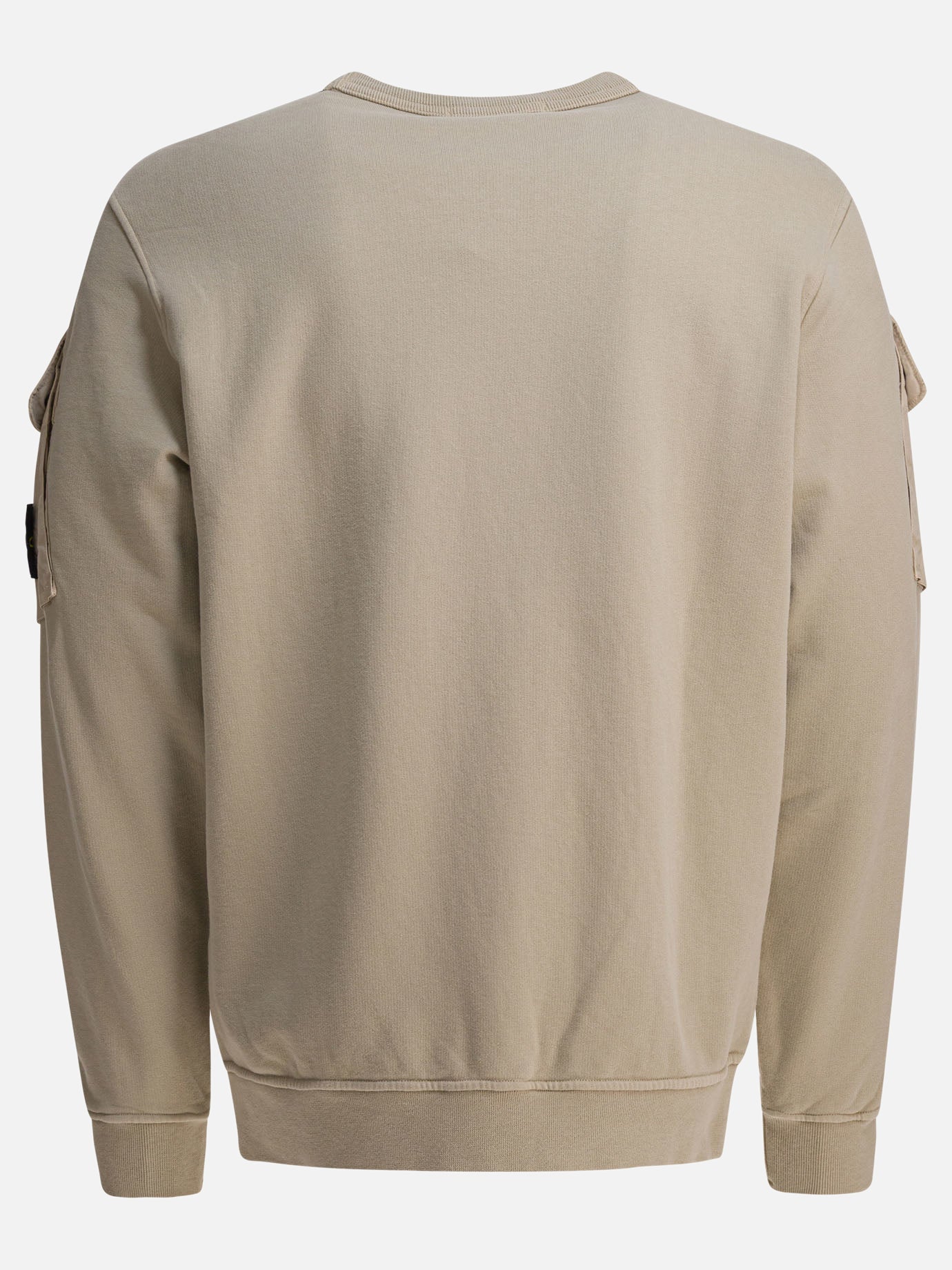 Felpe girocollo Logo  Beige - Stone Island Uomo | PDP | VIETTI Online Store | thumbnail_2