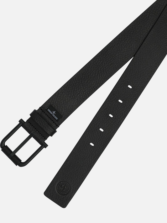 Leather belts 100% calf leather  Black - Stone Island Men | PDP | VIETTI Online Store | 2
