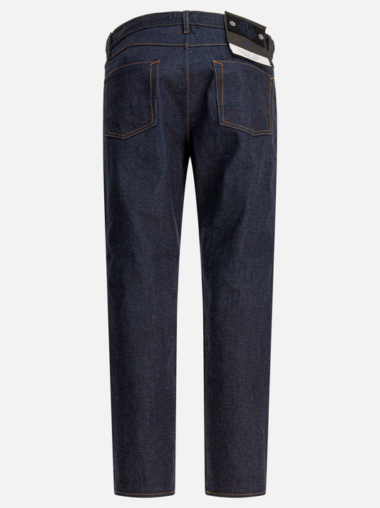 Straight-leg jeans Solid colour  Blue - Stone Island Men | PLP | VIETTI Online Store | 2
