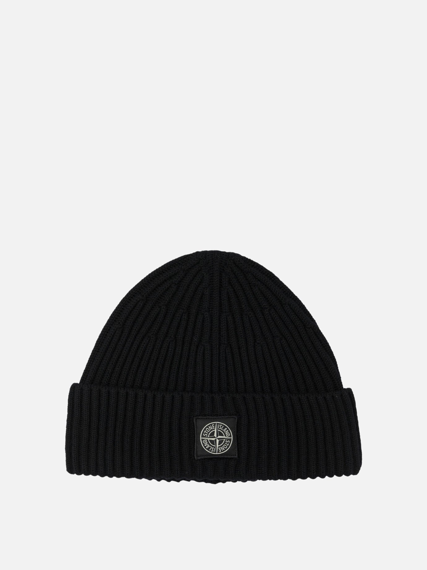Beanies Logo  Black - Stone Island Men | PDP | VIETTI Online Store | Zoom-Modal
