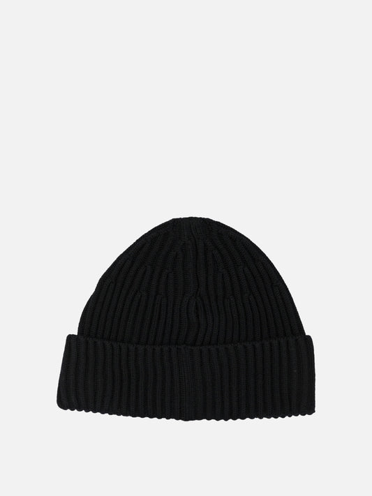 Beanies Logo  Black - Stone Island Men | PDP | VIETTI Online Store | 2
