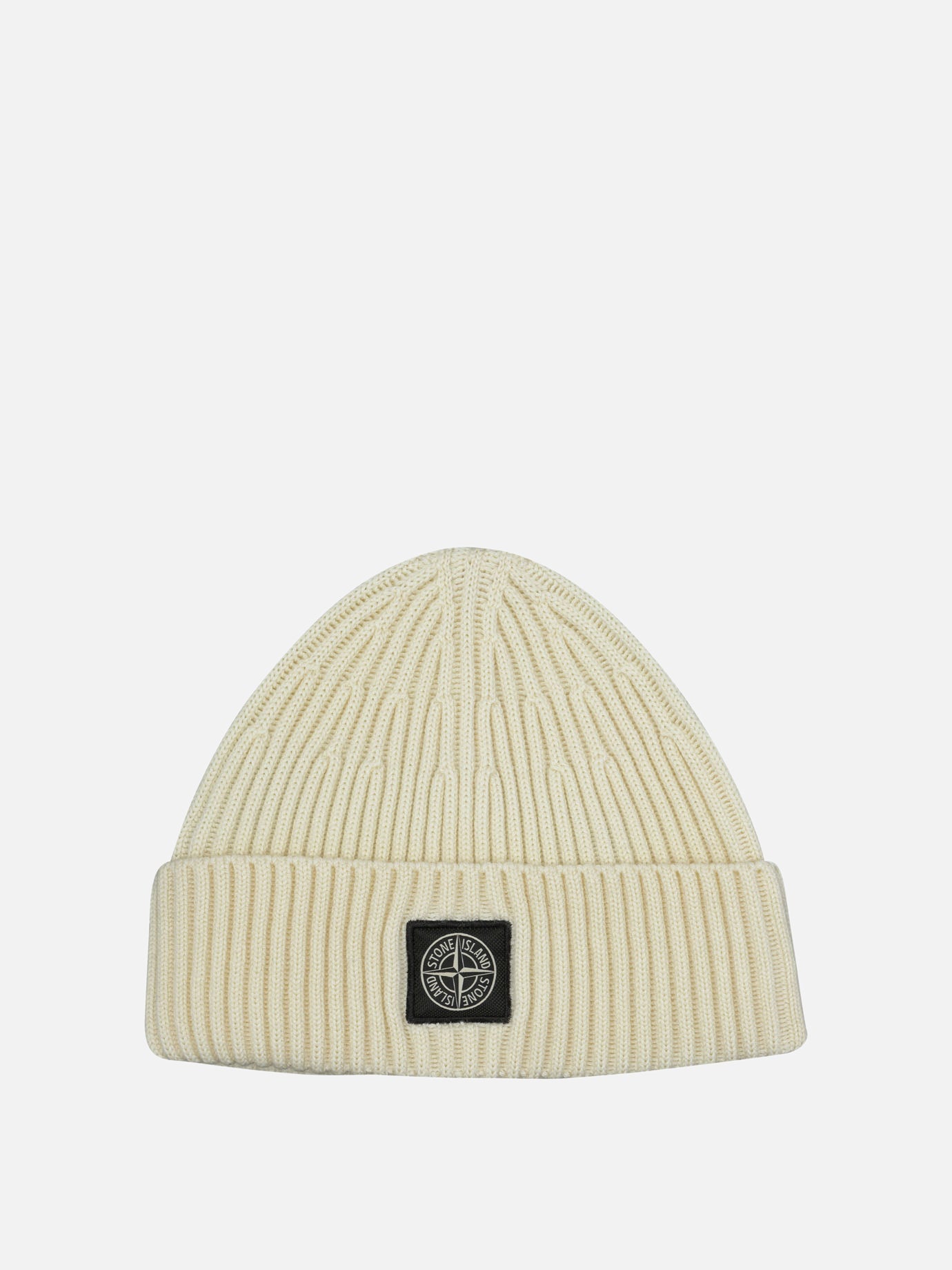 Beanies Logo  White - Stone Island Men | PDP | VIETTI Online Store | Zoom-Modal
