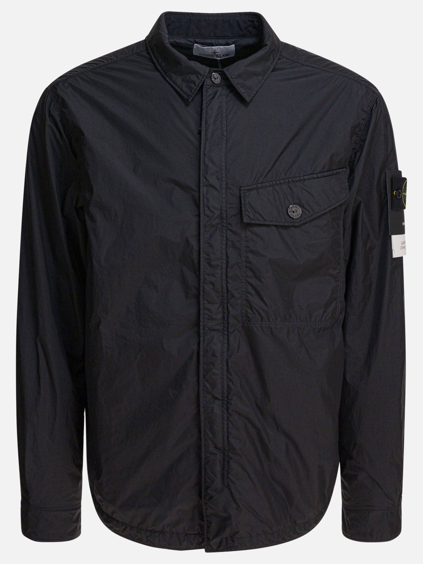 Overshirt jackets Solid colour  Black - Stone Island Men | PDP | VIETTI Online Store | thumbnail