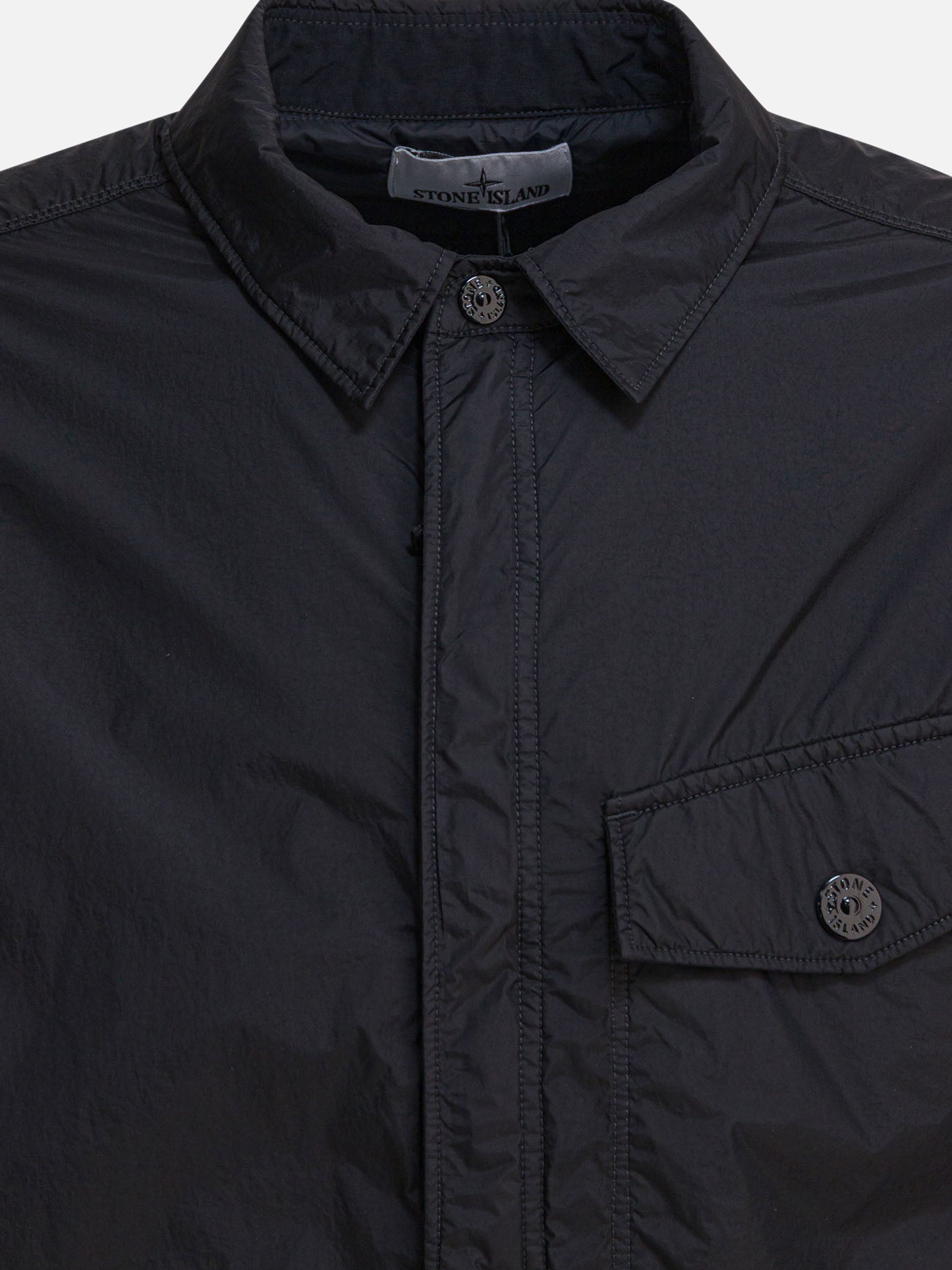 Overshirt jackets Solid colour  Black - Stone Island Men | PDP | VIETTI Online Store | thumbnail_3