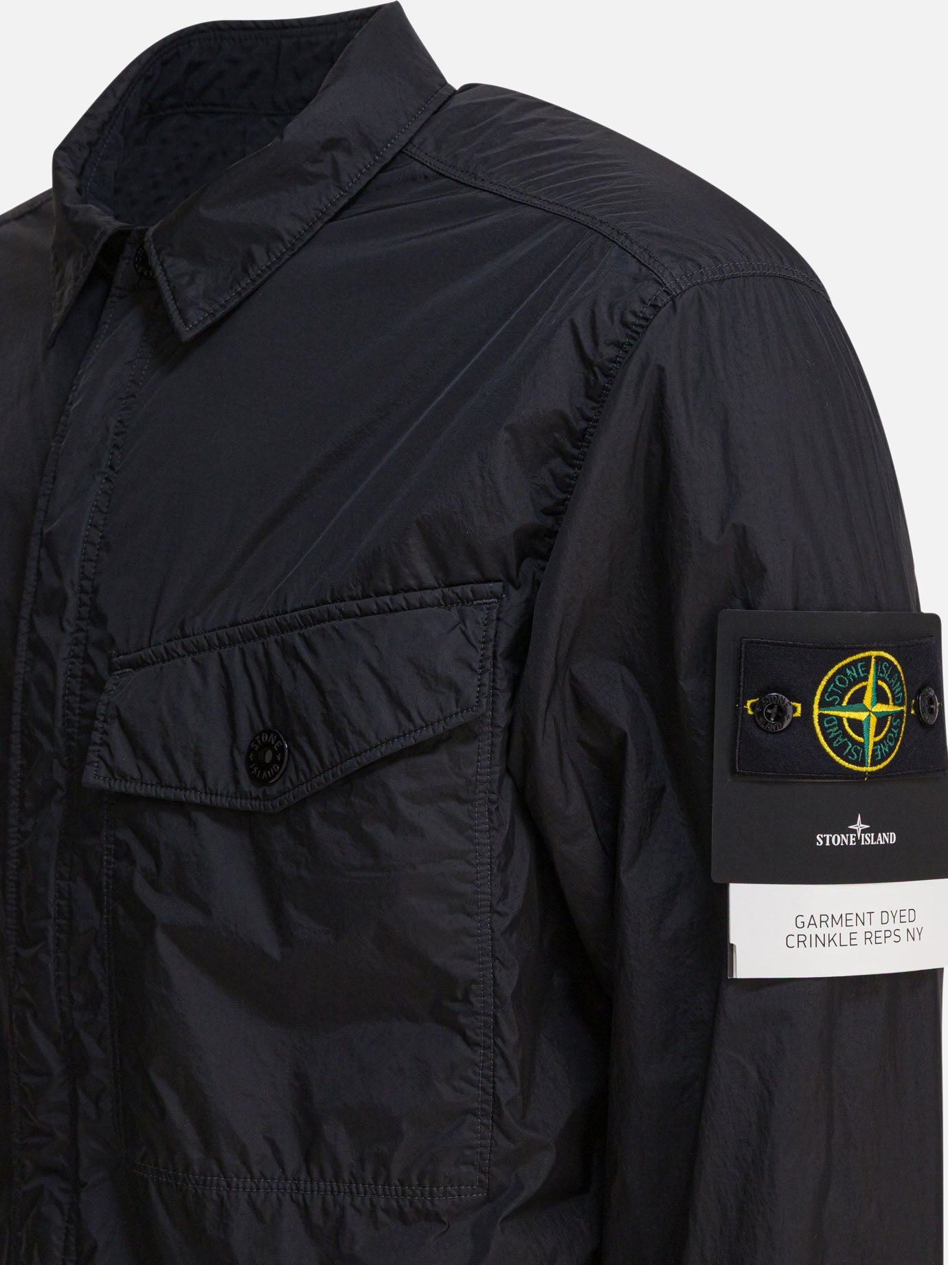 Overshirt jackets Solid colour  Black - Stone Island Men | PDP | VIETTI Online Store | thumbnail_4