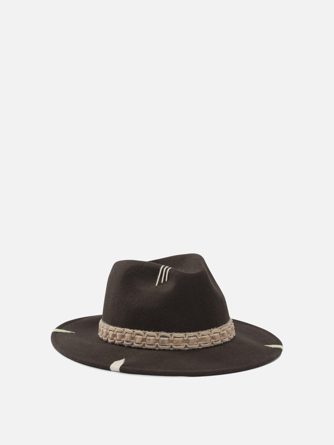 Cappelli classici 100% wool  Marrone - The Hat Gang Donna | PDP | VIETTI Online Store | Zoom-Modal_2
