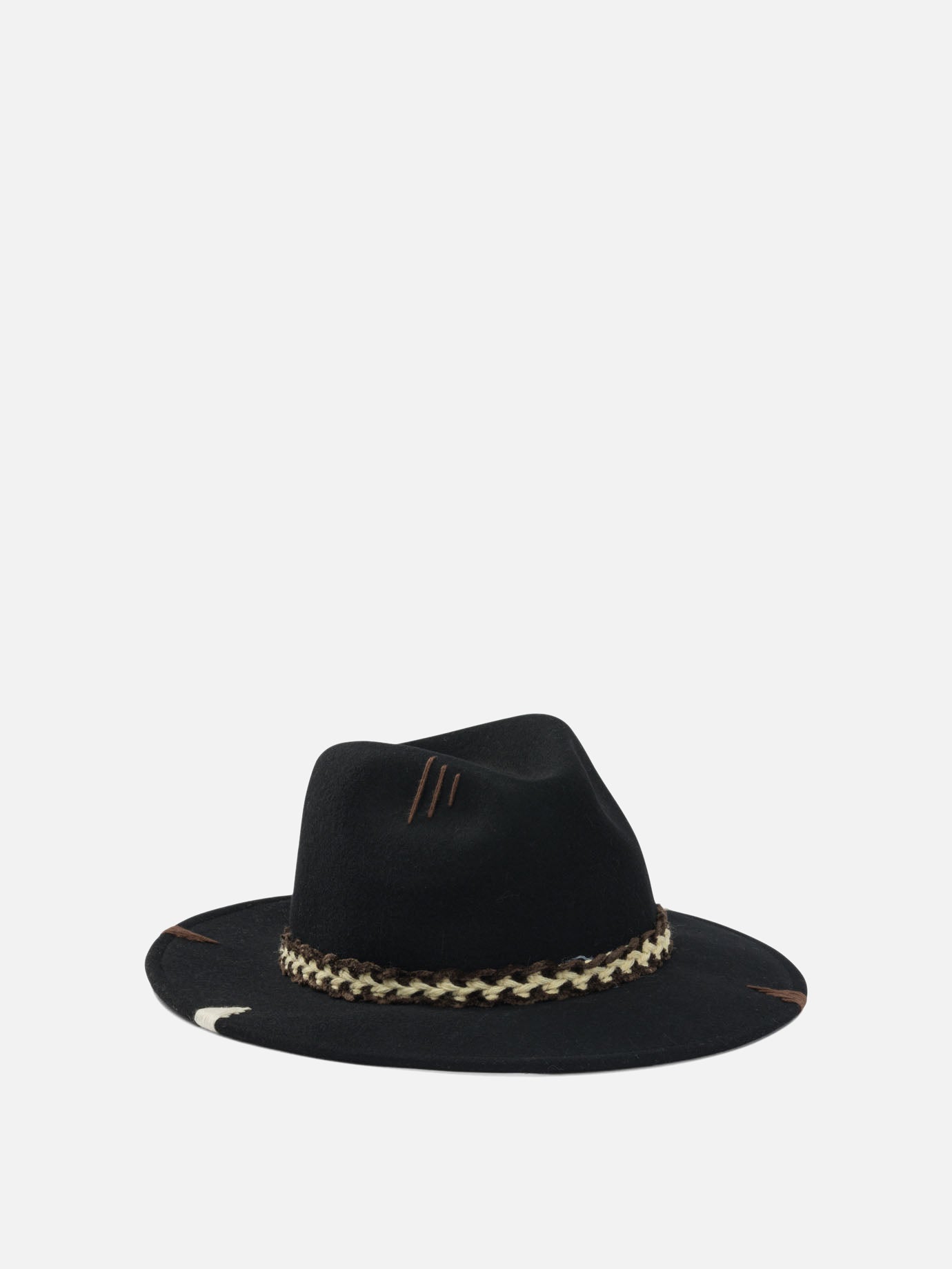 Cappelli classici 100% wool  Nero - The Hat Gang Donna | PDP | VIETTI Online Store | thumbnail_2