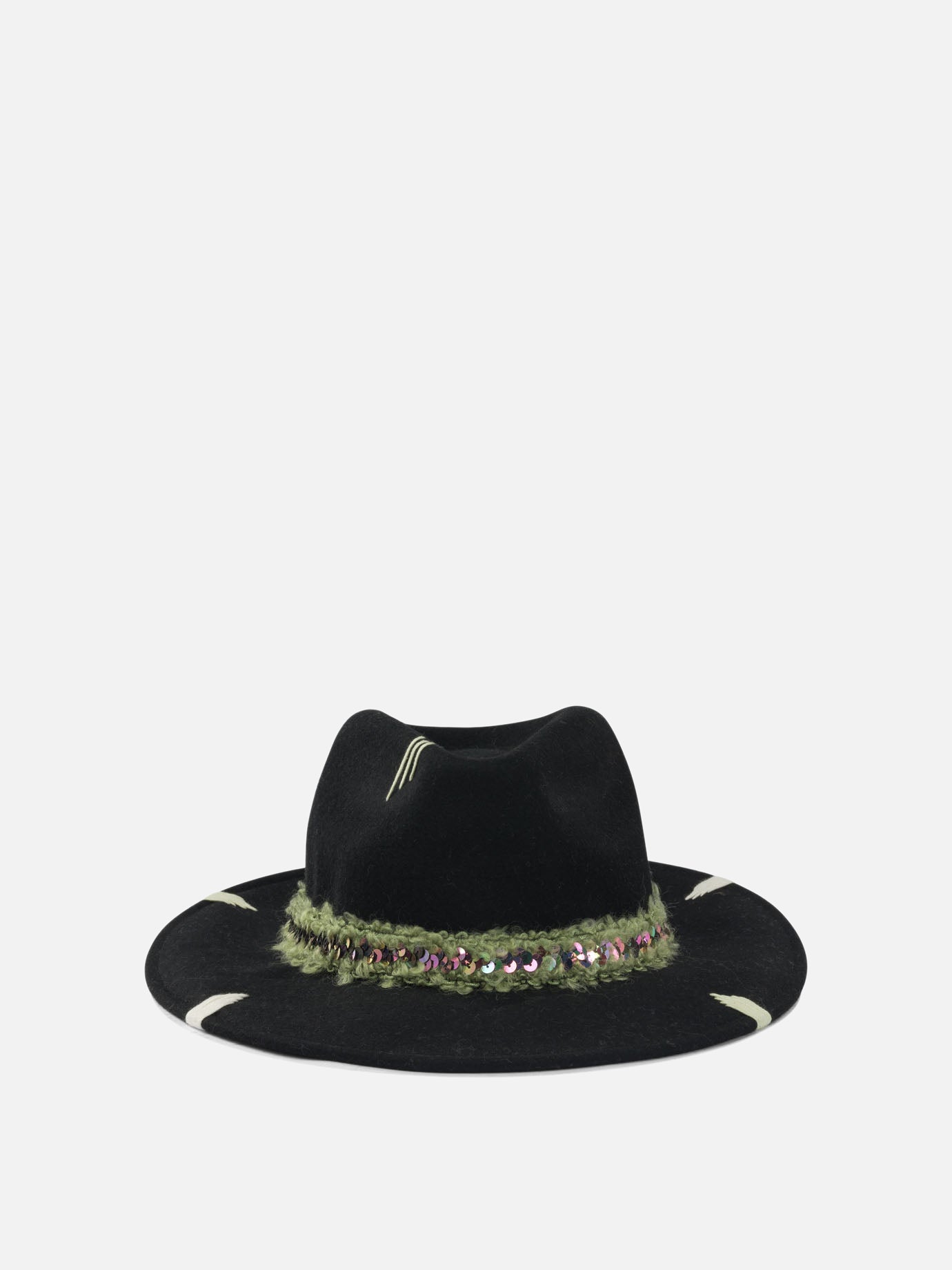 Cappelli classici 100% wool  Nero - The Hat Gang Donna | PDP | VIETTI Online Store | thumbnail