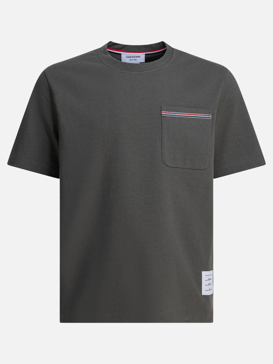 Crewneck t-shirts Solid colour  Green - Thom Browne Men | PLP | VIETTI Online Store 
