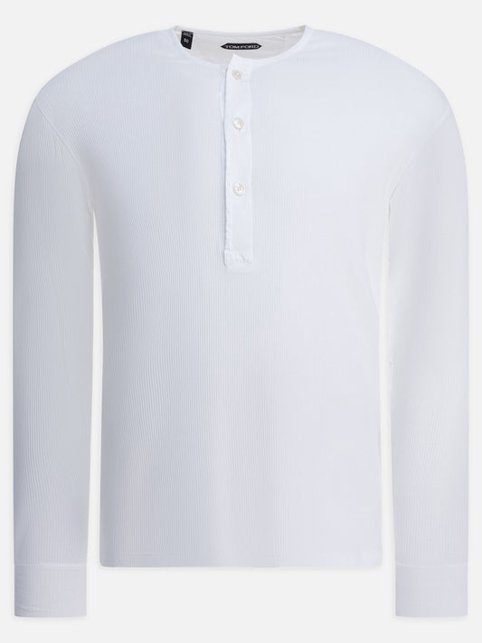 T-shirt girocollo Solid colour  Bianco - Tom Ford Uomo | VIETTI Online Store 
