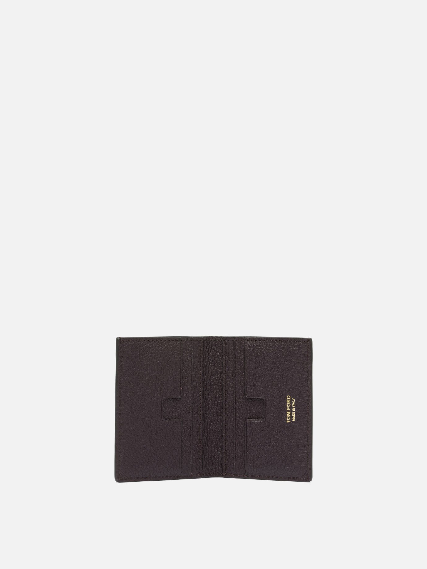 Tom Ford "T Line" Folding card holder Bordeaux