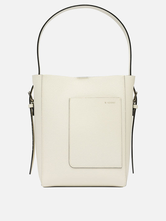 Valextra Borsa a secchiello "Soft Mini" 23658826_UNI White 1