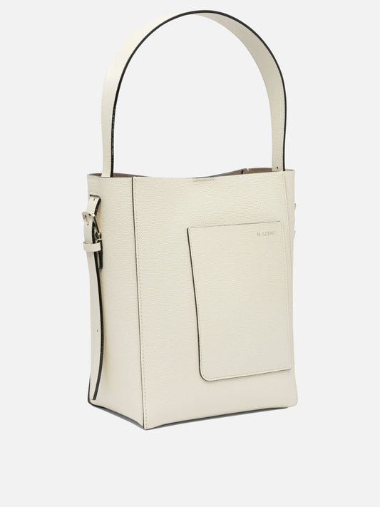 Valextra Borsa a secchiello "Soft Mini" 23658826_UNI White 2