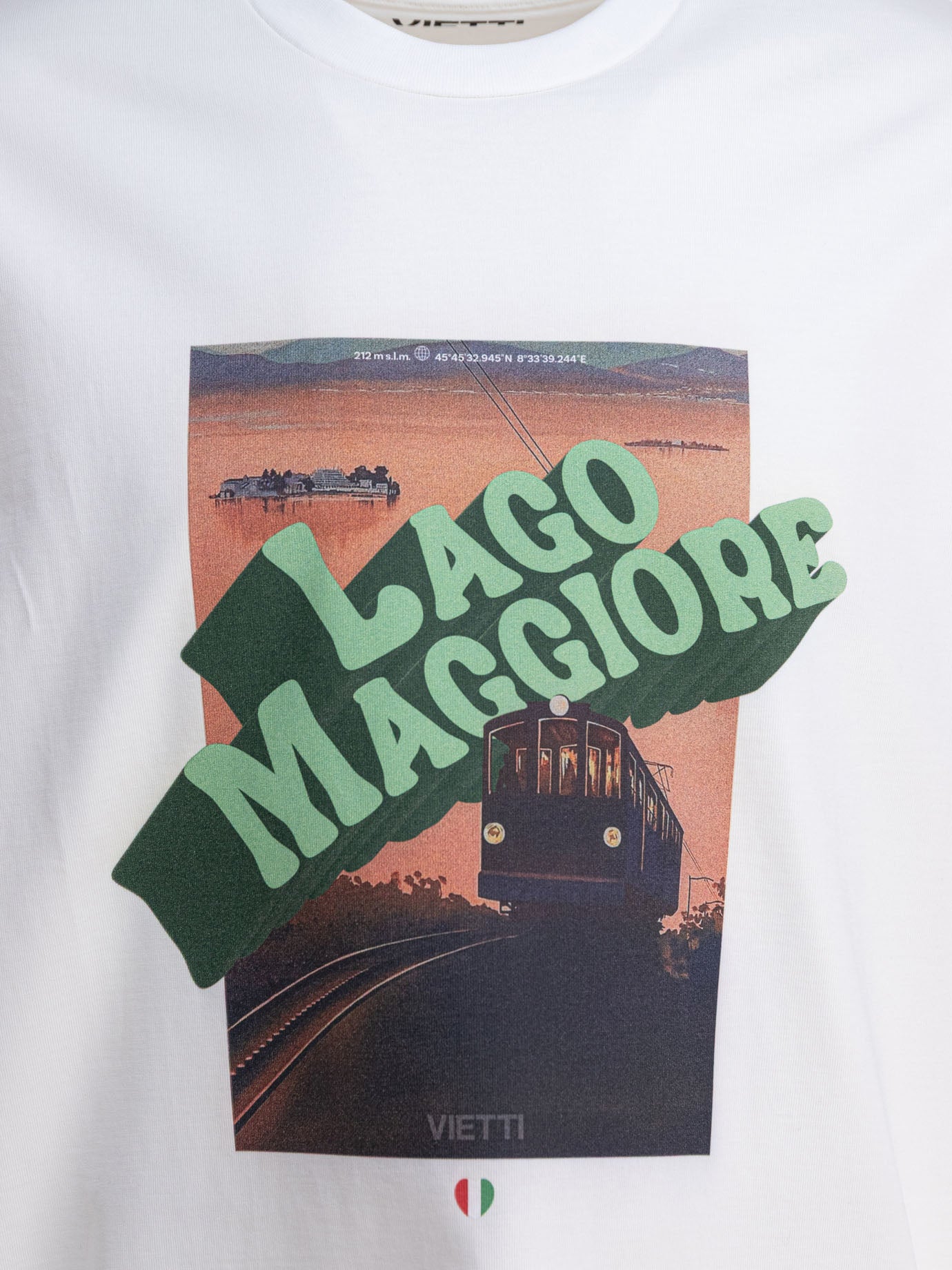 VIETTI Merchandise T-shirt girocollo &quot;Lago Maggiore&quot; 26879991_XS White thumbnail_3