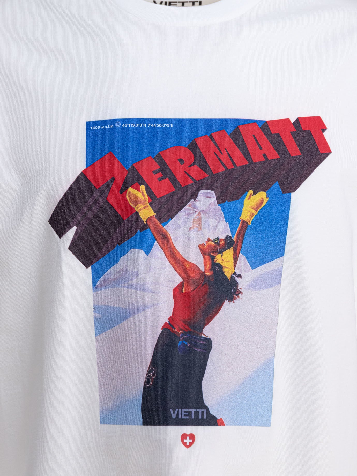 VIETTI Merchandise T-shirt girocollo &quot;Zermatt&quot; 20607328_XS White thumbnail_3
