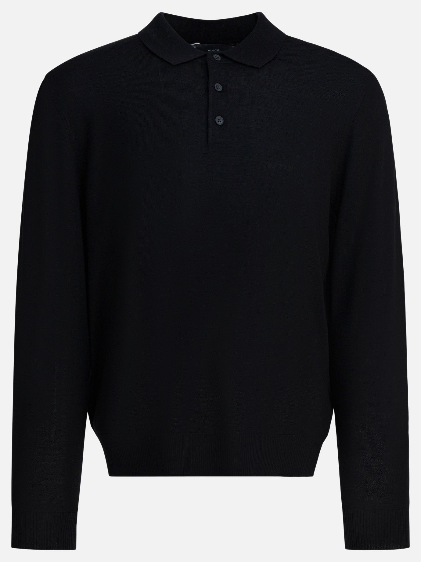 Polo shirts with buttons Solid colour  Black - Vince Men | PDP | VIETTI Online Store | thumbnail