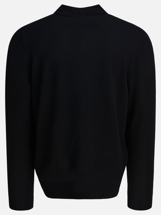Polo shirts with buttons Solid colour  Black - Vince Men | PLP | VIETTI Online Store | 2
