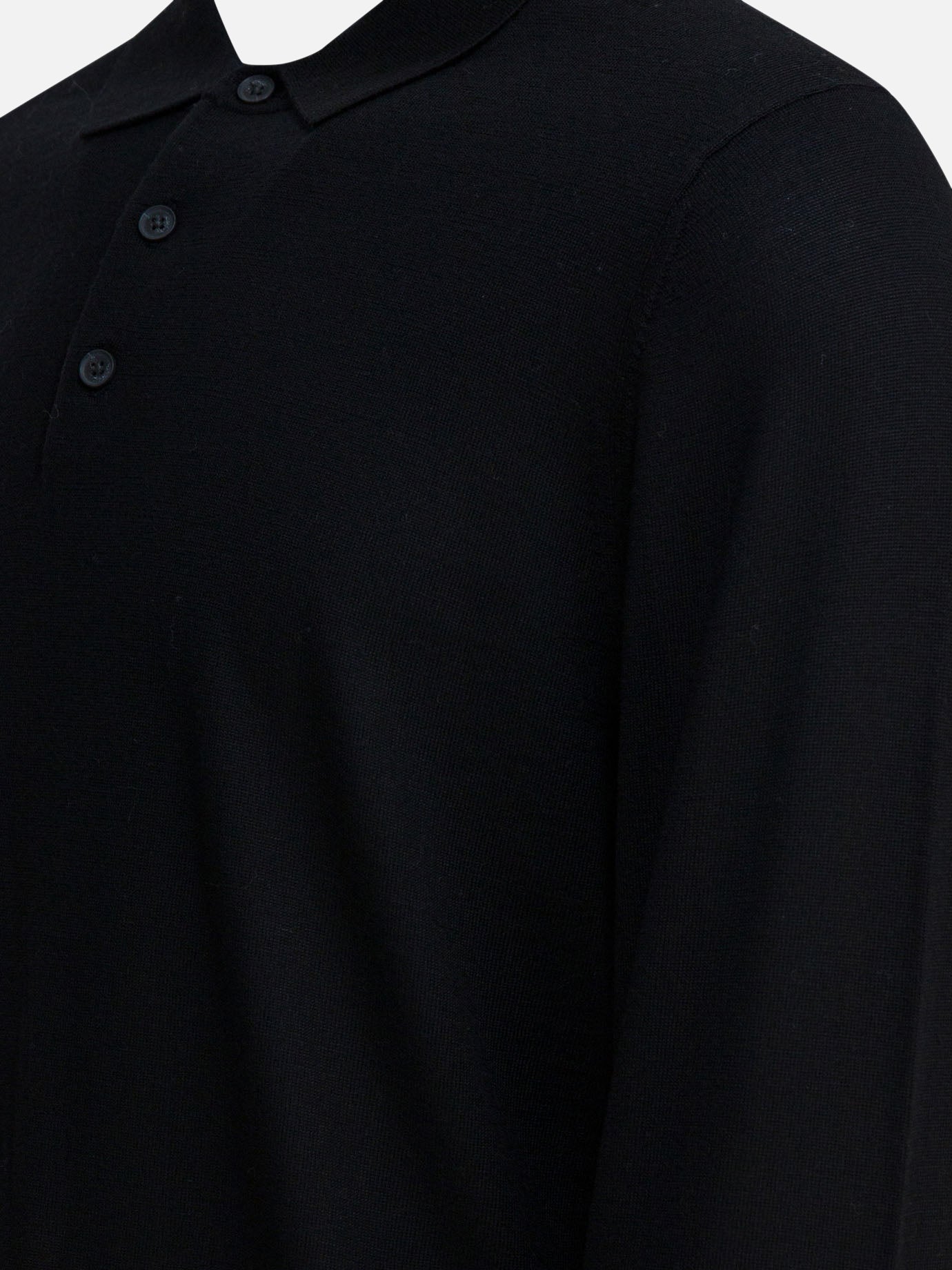Polo shirts with buttons Solid colour  Black - Vince Men | PDP | VIETTI Online Store | Zoom-Modal_4
